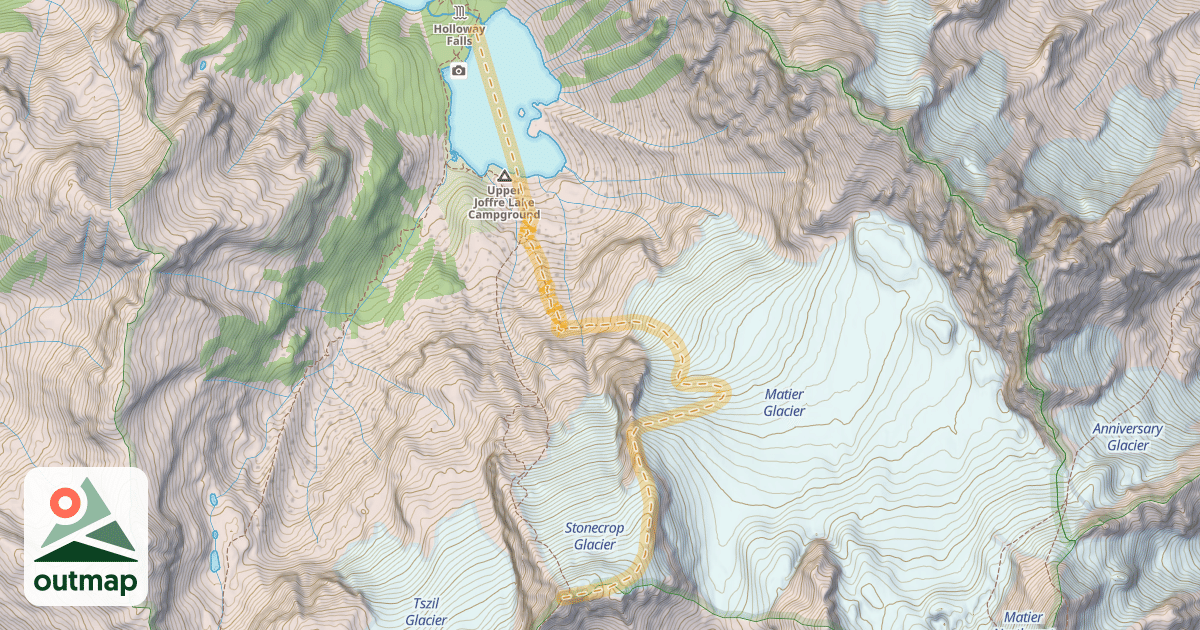 Map of Slalok Mountain Up Track