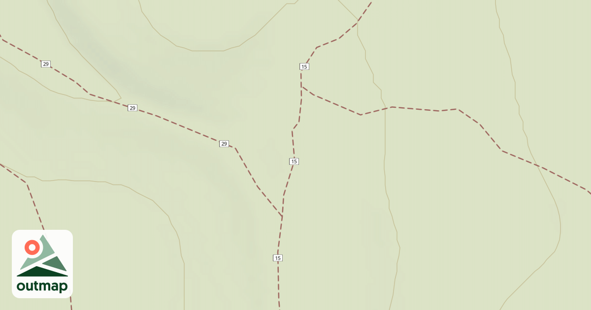 Map of Cline Buttes Tr 15