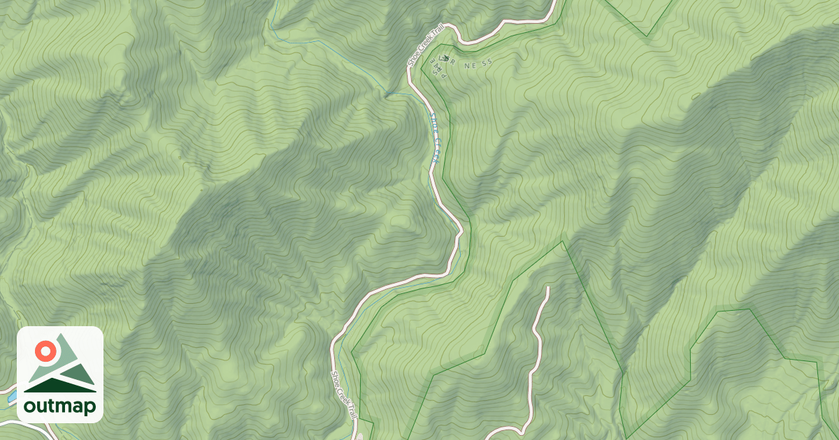 Map of SHOE CREEK