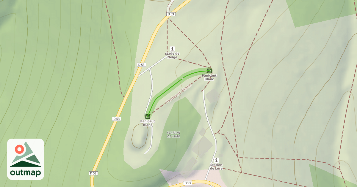 Map of piste d'initiation