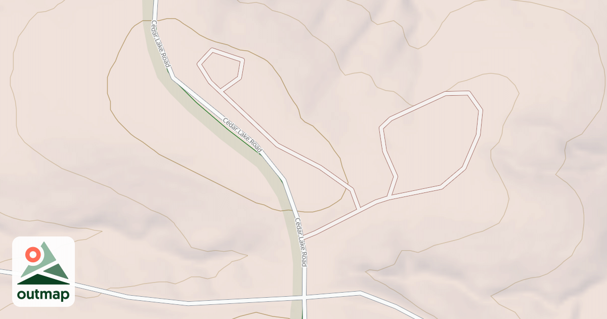 Map of CEDAR LAKE S. OVERFLOW SPUR