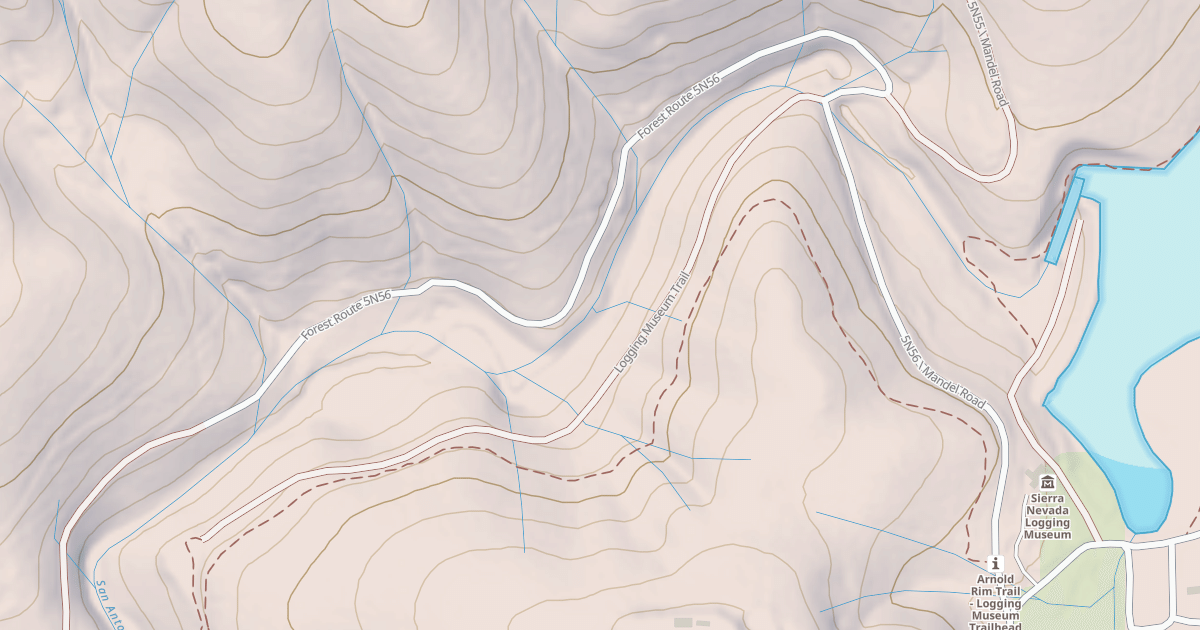 Map preview of USFS Motor Vehicle Use Map Roads {59E20607-4806-4977-81F4-622E1E0944D9}