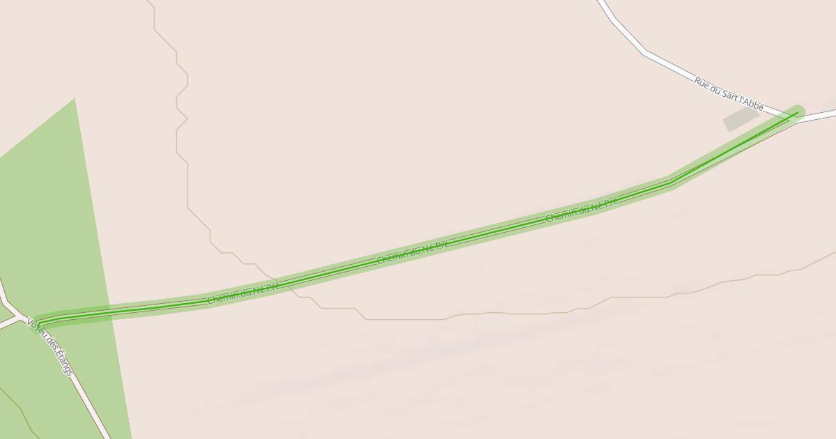 Map preview of Chemin du Né Pré