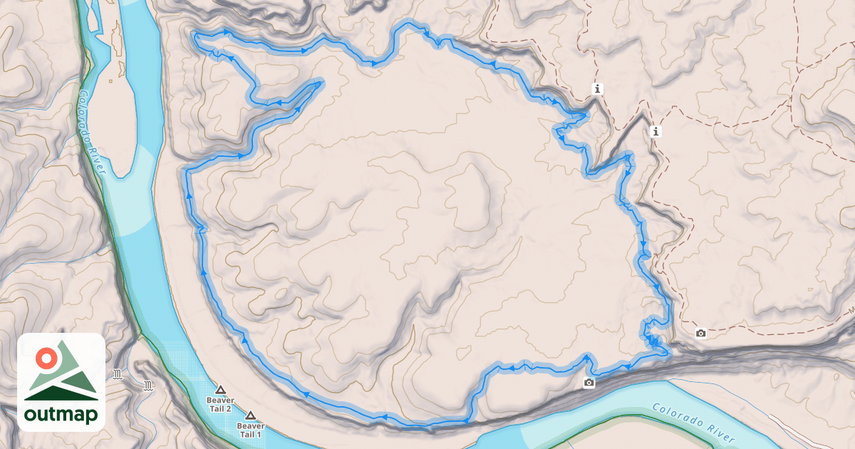 Map of Horsethief Bench