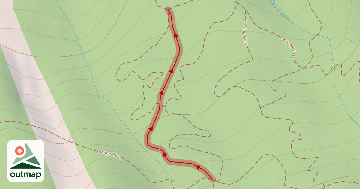 Map of Lower Ride Don't Slide