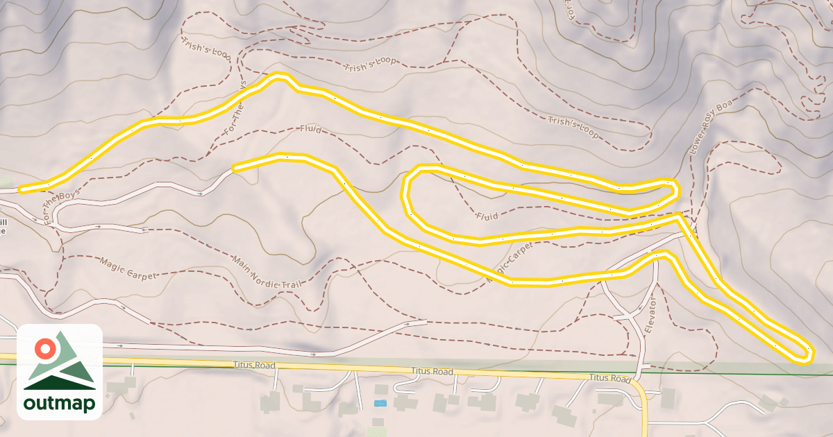 Map of Main Nordic Trail