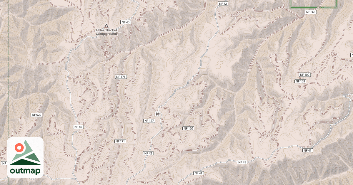 Map of IRON SPRING ROAD