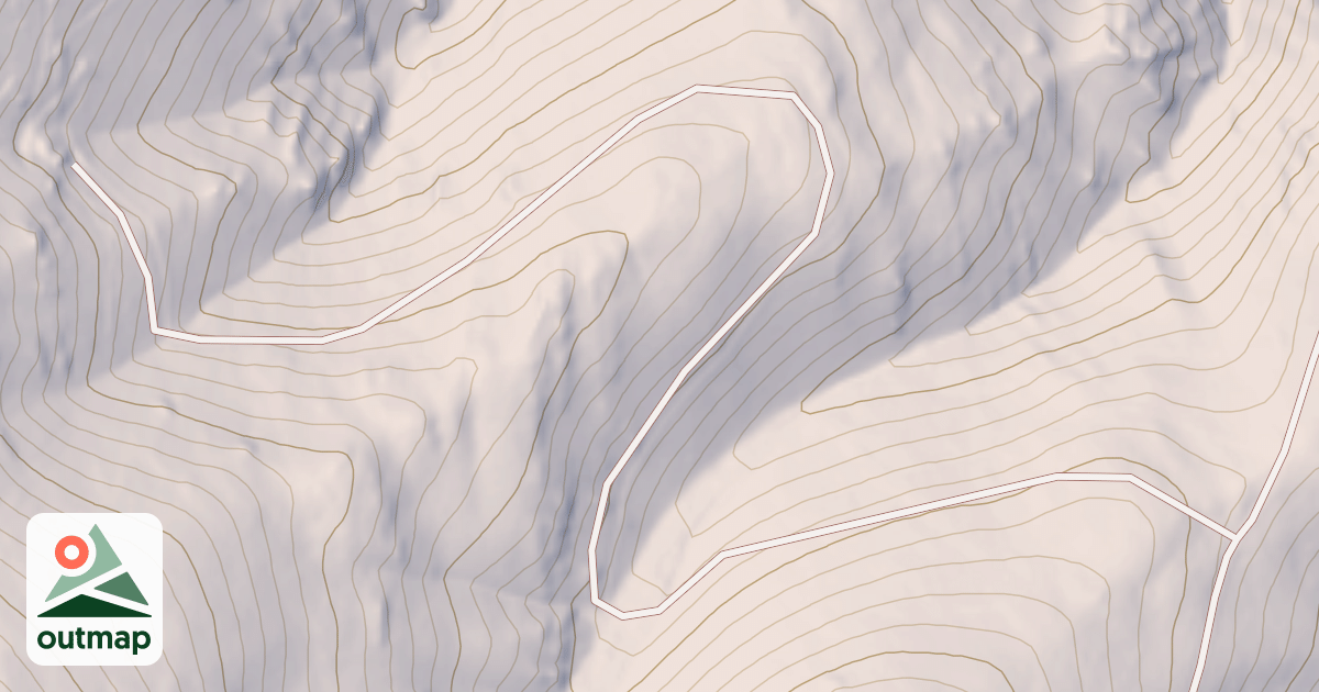 Map of BLACK DAISY CANYON