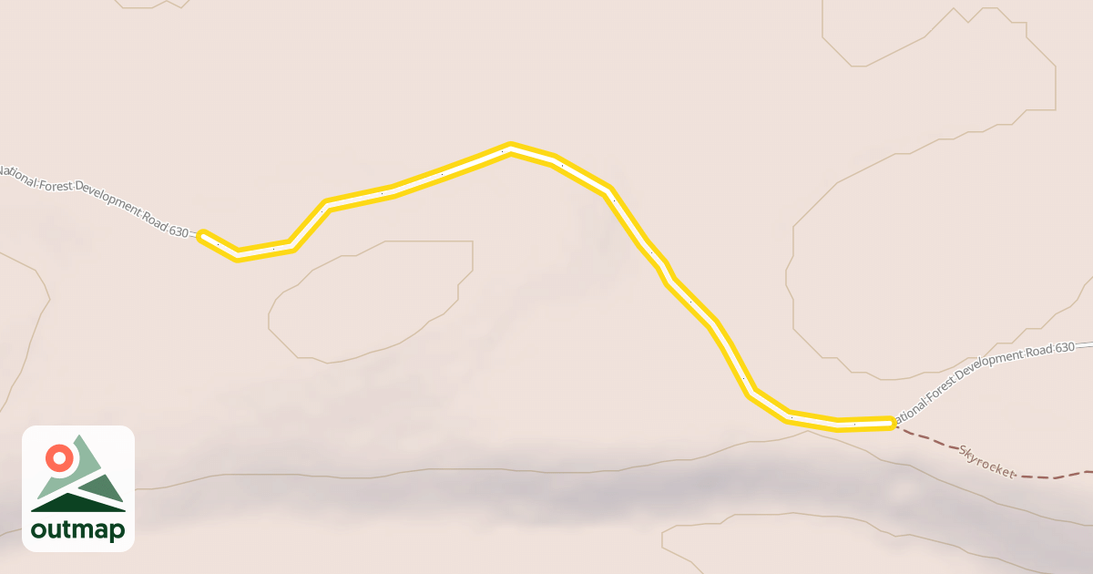 Map of National Forest Development Road 630
