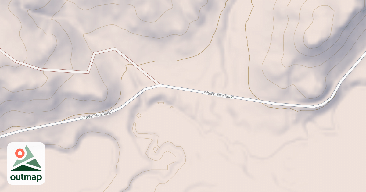 Map of FIFTEEN MILE
