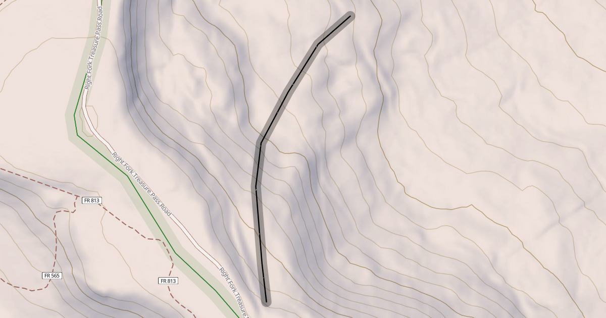 Map preview of Treasure Falls