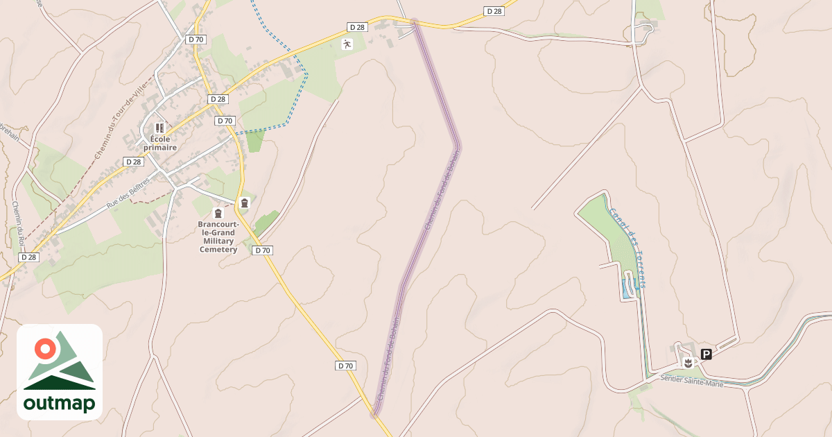 Map of Chemin du Fond de Bohain
