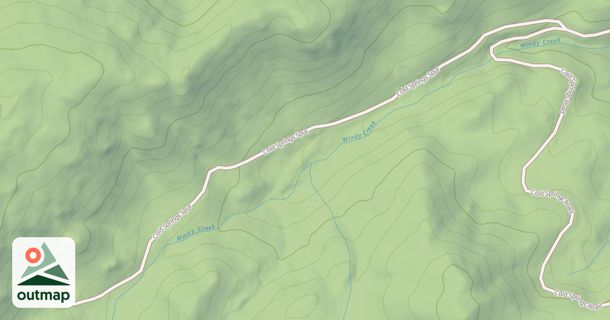 Map of COLD SPRINGS