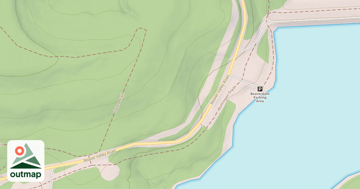 Map of Prince Gallitzin State Park Trails