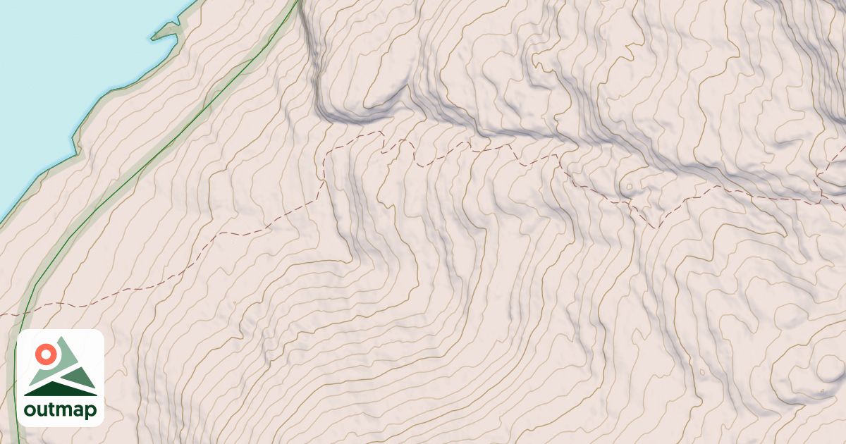 Map of Black Mountain Pond Trail Section 2