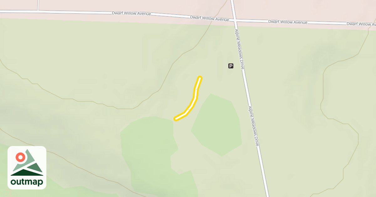 Map of Alpine Meadows Loop