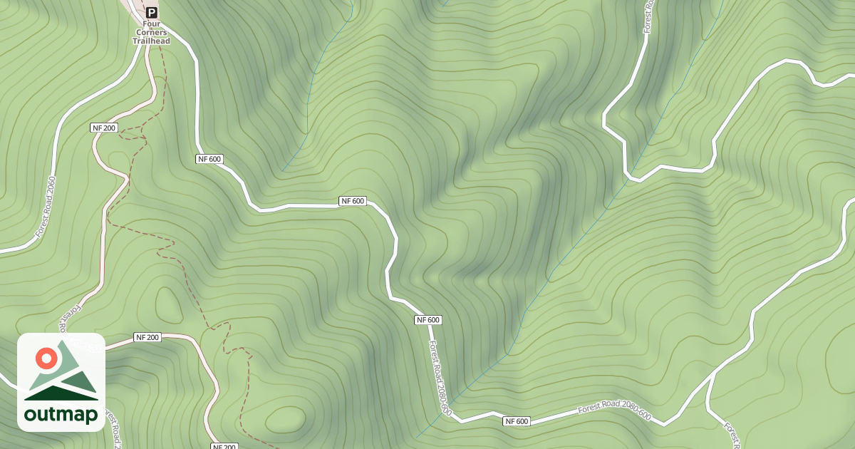 Map of USFS Motor Vehicle Use Map Roads {02128934-1535-4AC0-8978-B160A7AF7688}