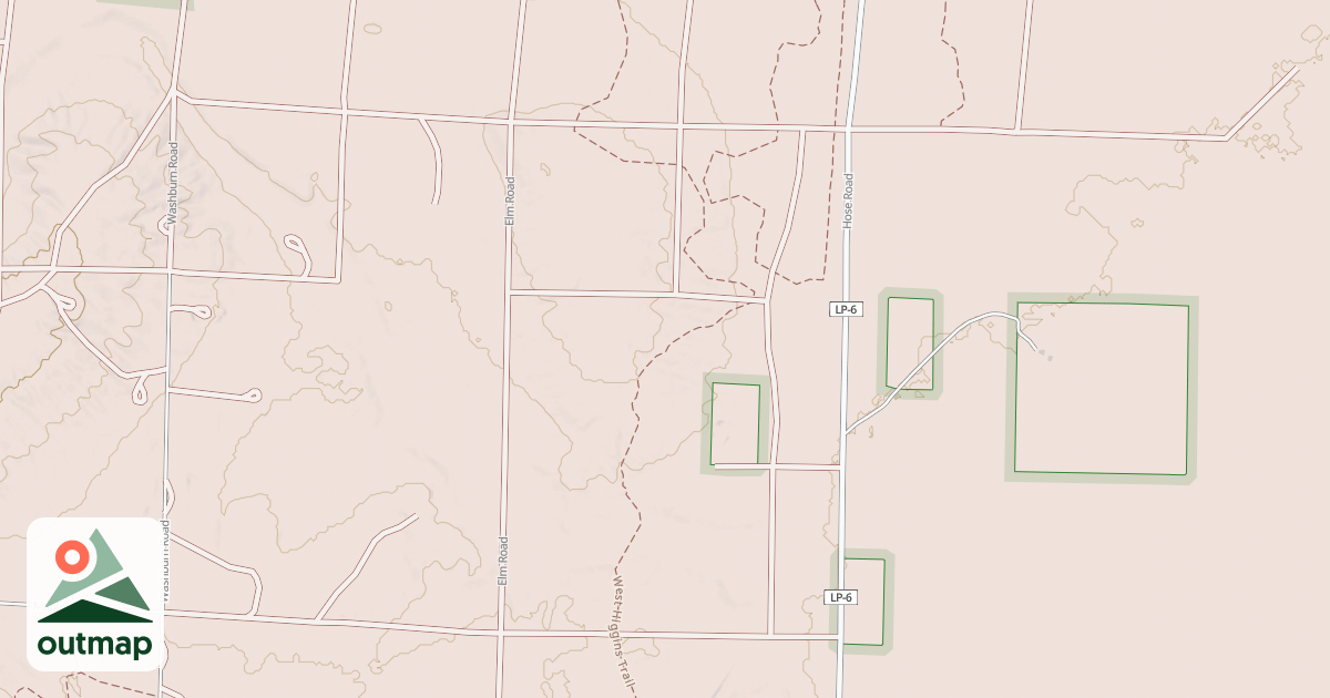 Map of West Higgins Trail