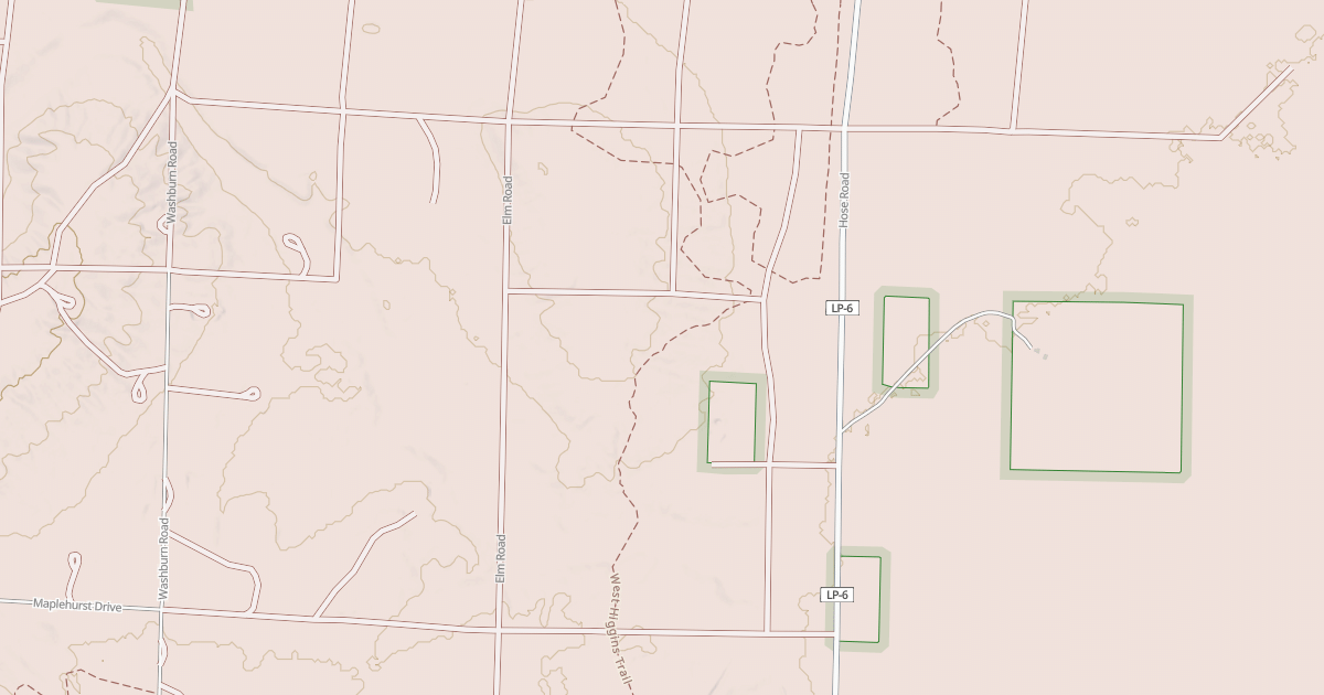 Map preview of West Higgins Trail