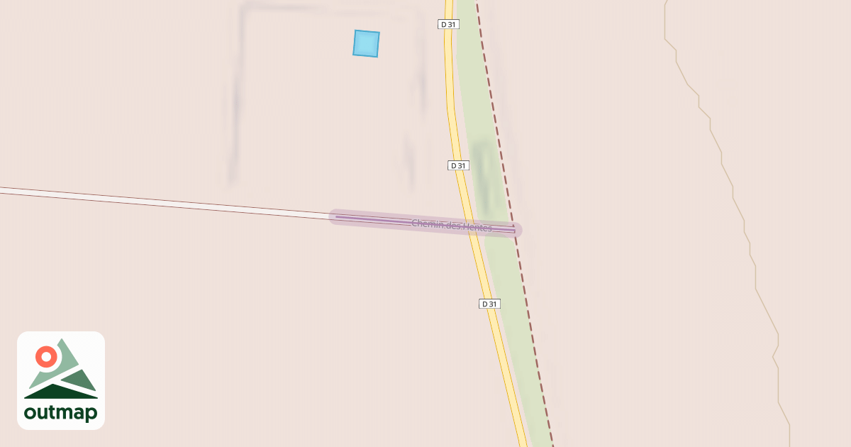 Map of Chemin des Hentes