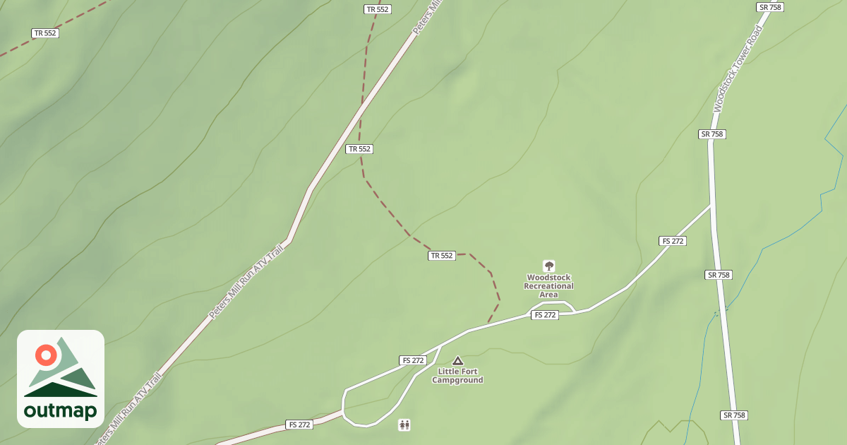 Map of Wagon Road