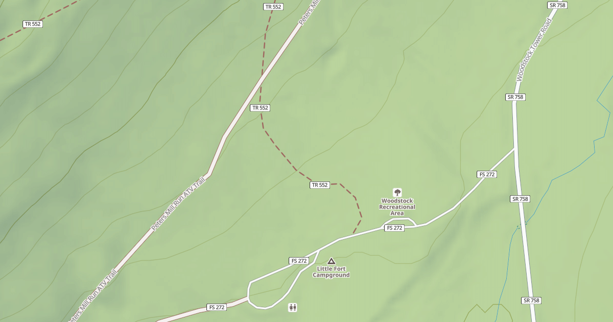 Map preview of Wagon Road