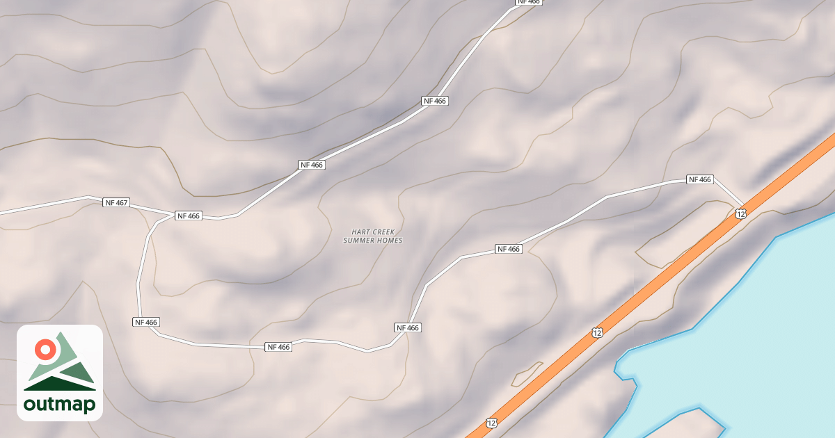 Map of HART CREEK SUMMER HOMES