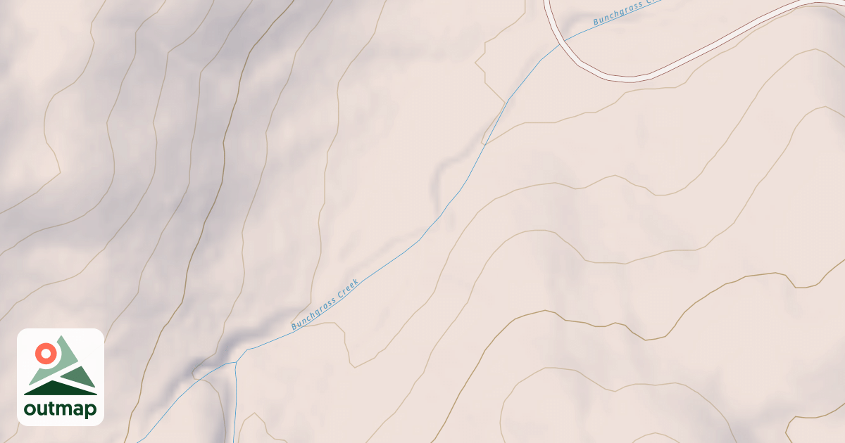 Map of BUNCHGRASS SOUTH