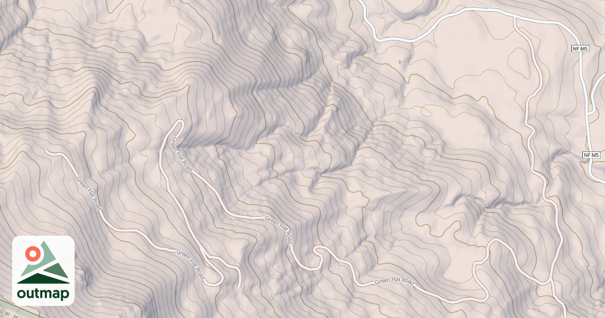Map of GREEN FLAT