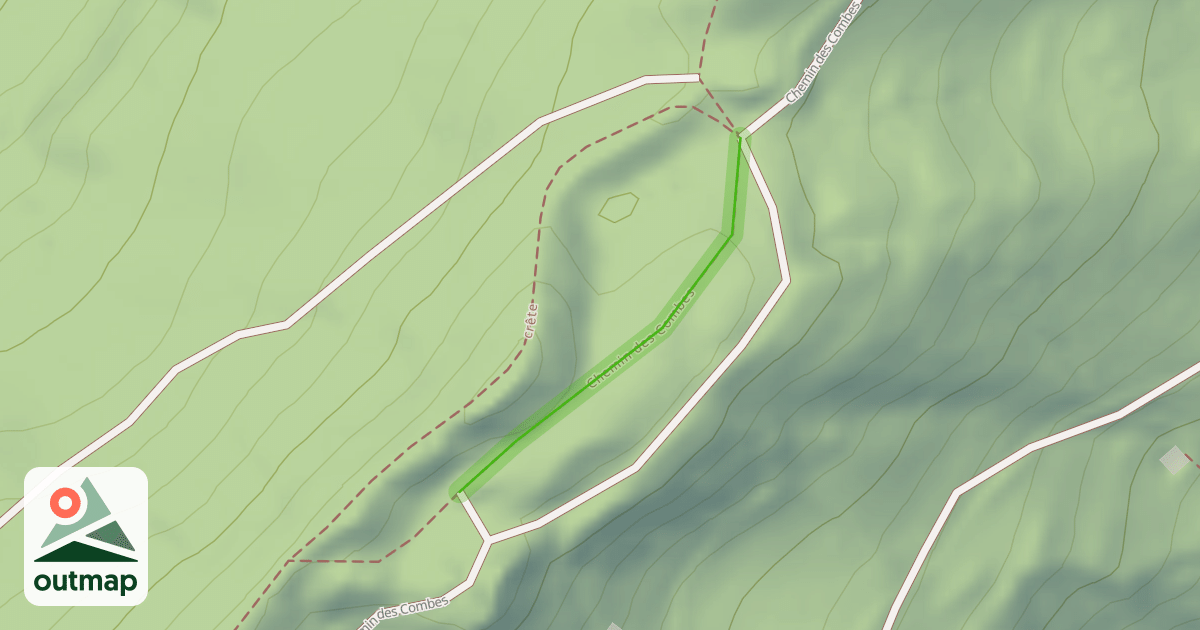 Map of Chemin des Combes