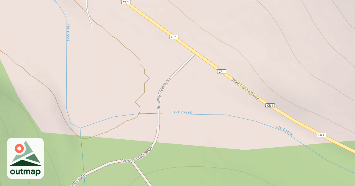 Map of BROWNIE CREEK