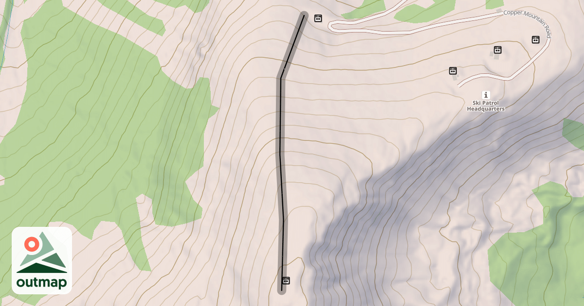 Map of Hallelujah Ridge