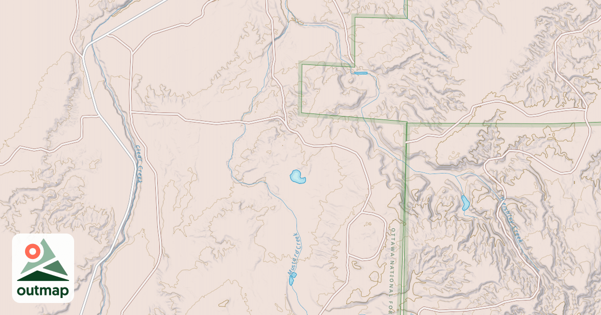 Map of USFS Motor Vehicle Use Map Trails 21482