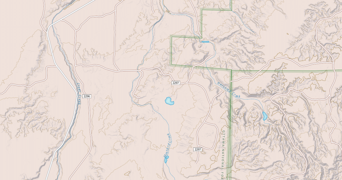 Map preview of USFS Motor Vehicle Use Map Trails 21482