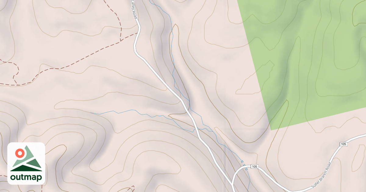 Map of White Sulphur Ohv Trail - G