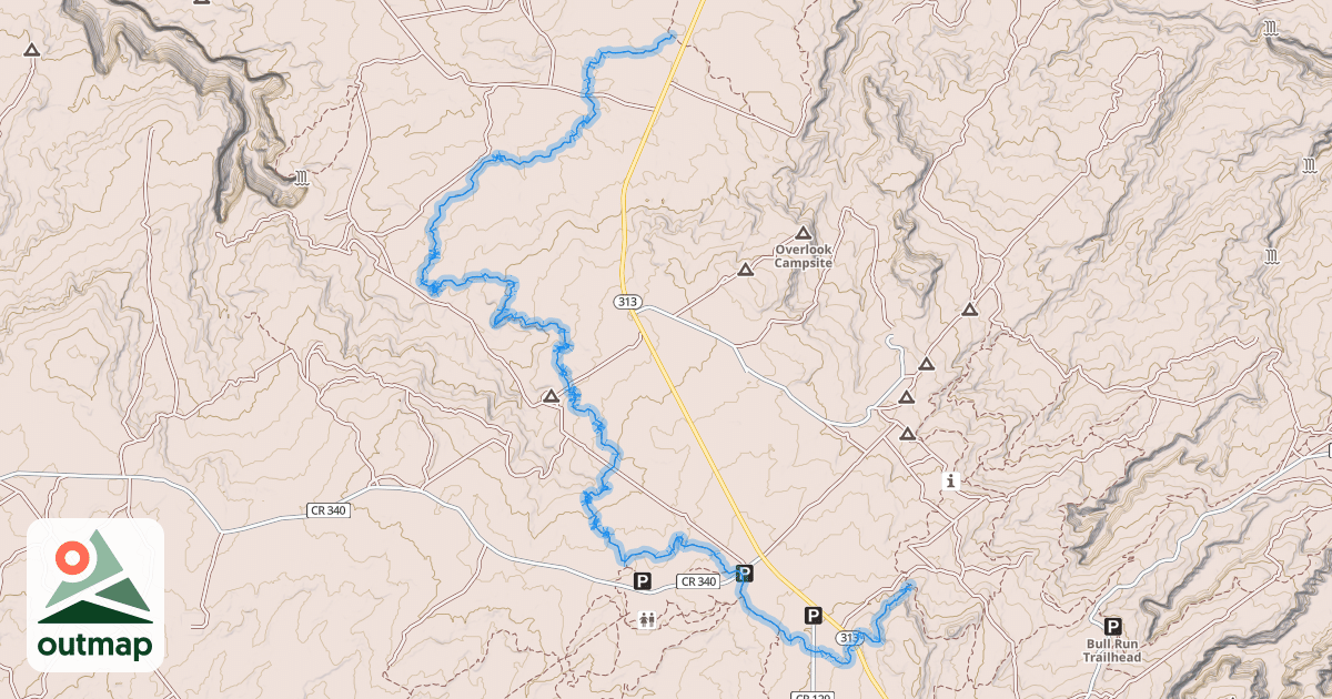 Map of Chisholm Trail