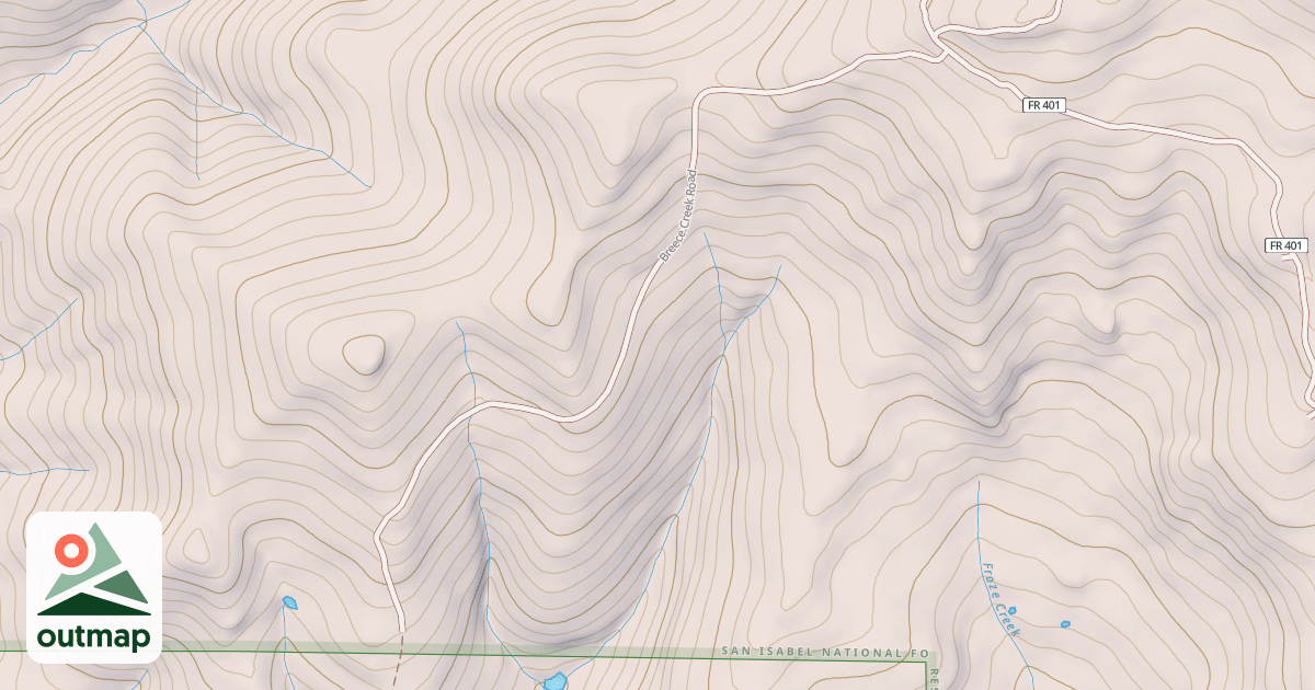 Map of BREECE CREEK