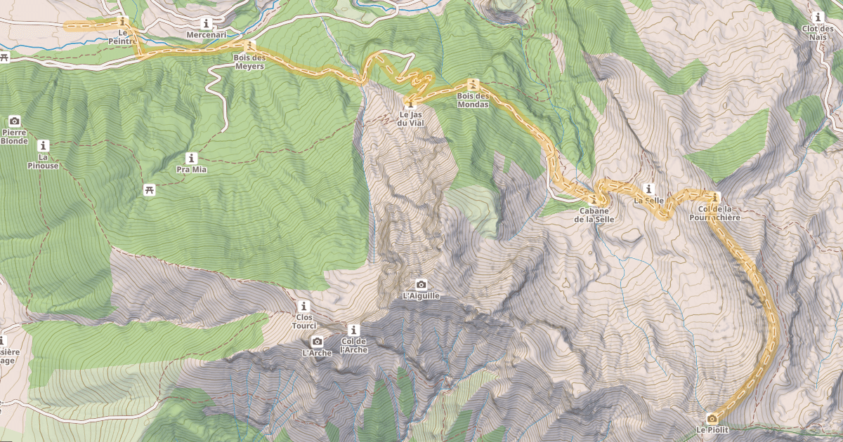 Map preview of Le Piolit — Le Peintre