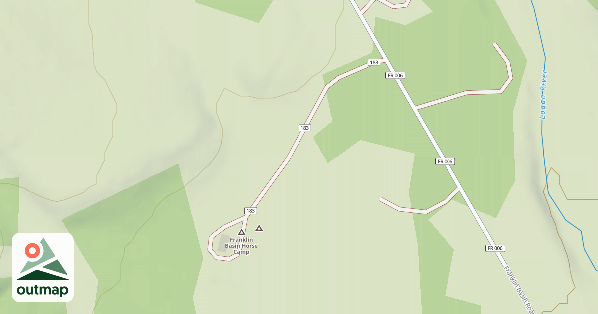 Map of FRANKLIN BASIN CAMP ROAD