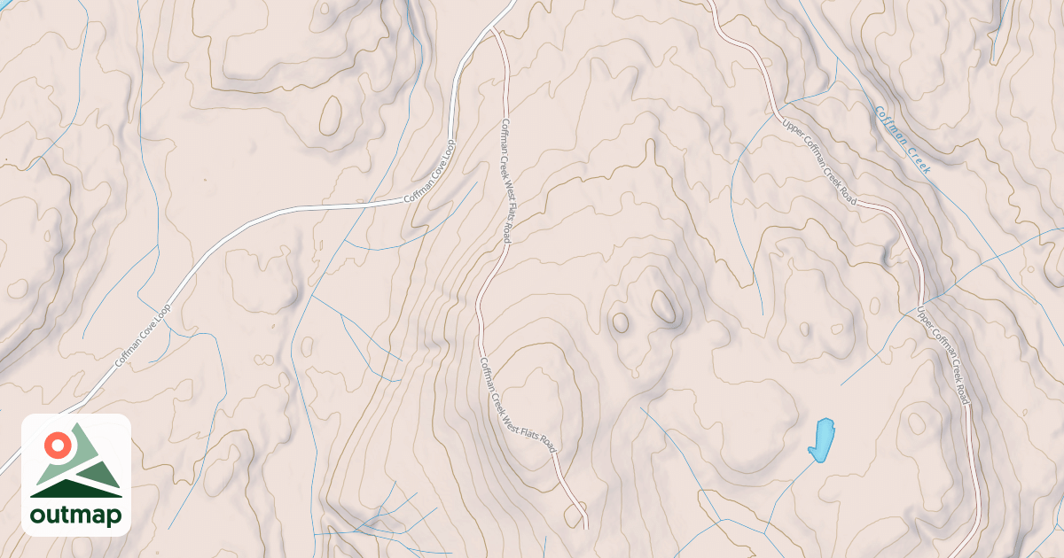 Map of COFFMAN CREEK WEST FLATS