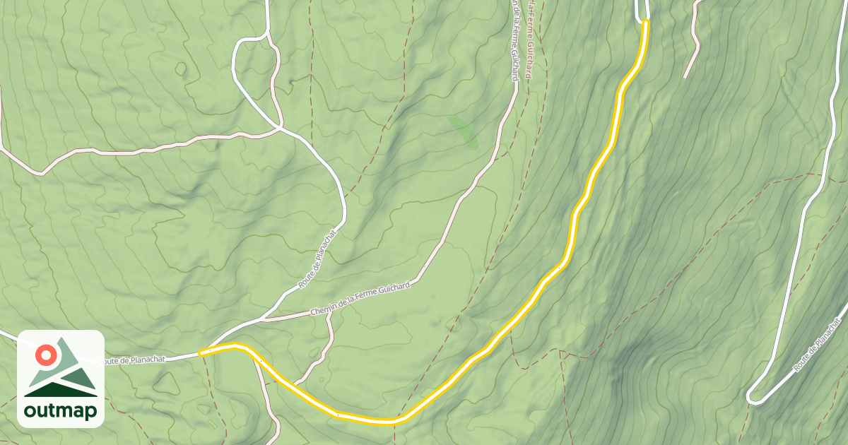 Map of Chemin du Poutet
