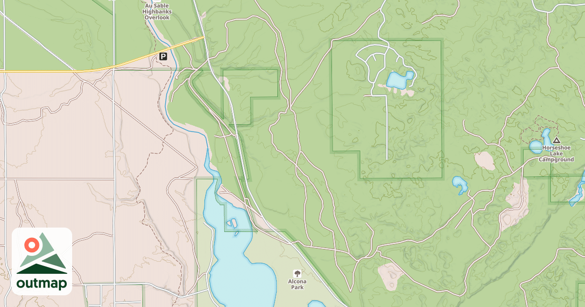 Map of ALCONA ATV TRAIL