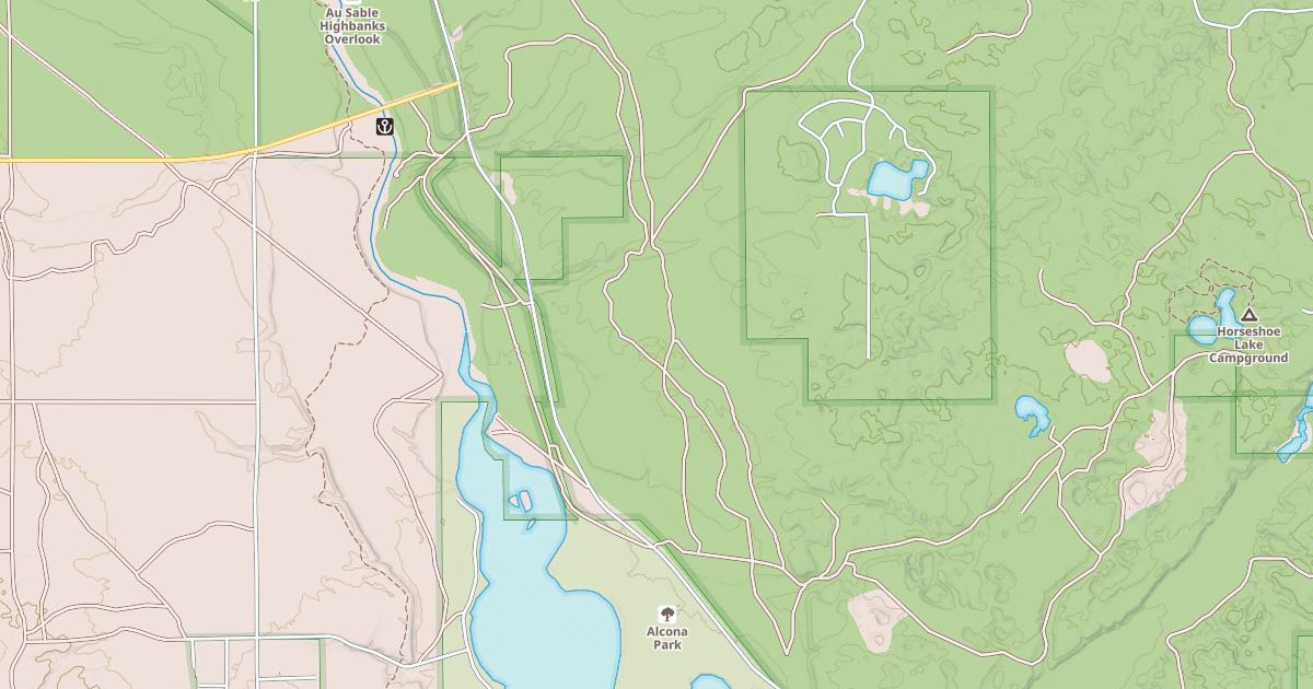 Map preview of ALCONA ATV TRAIL