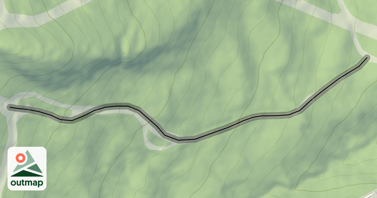 Map of Lower Castlerock Run