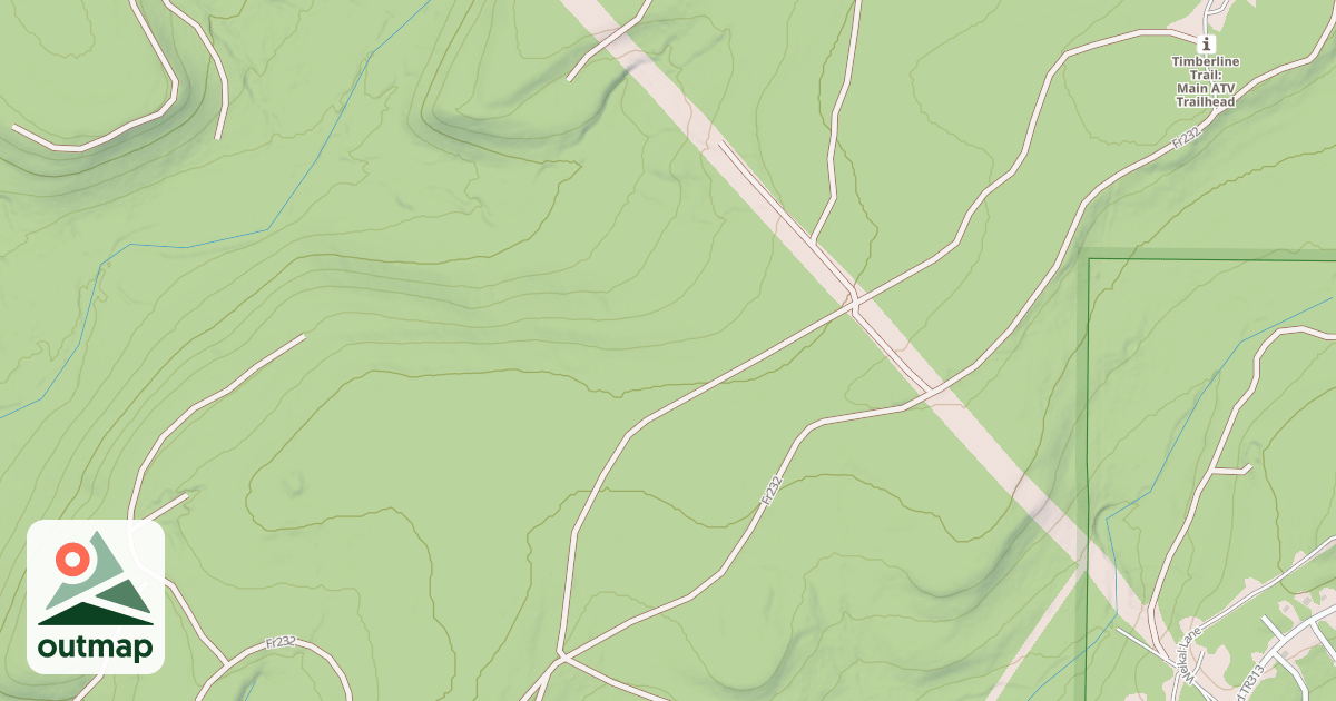 Map of TIMBERLINE ATV WARMUP LOOP W