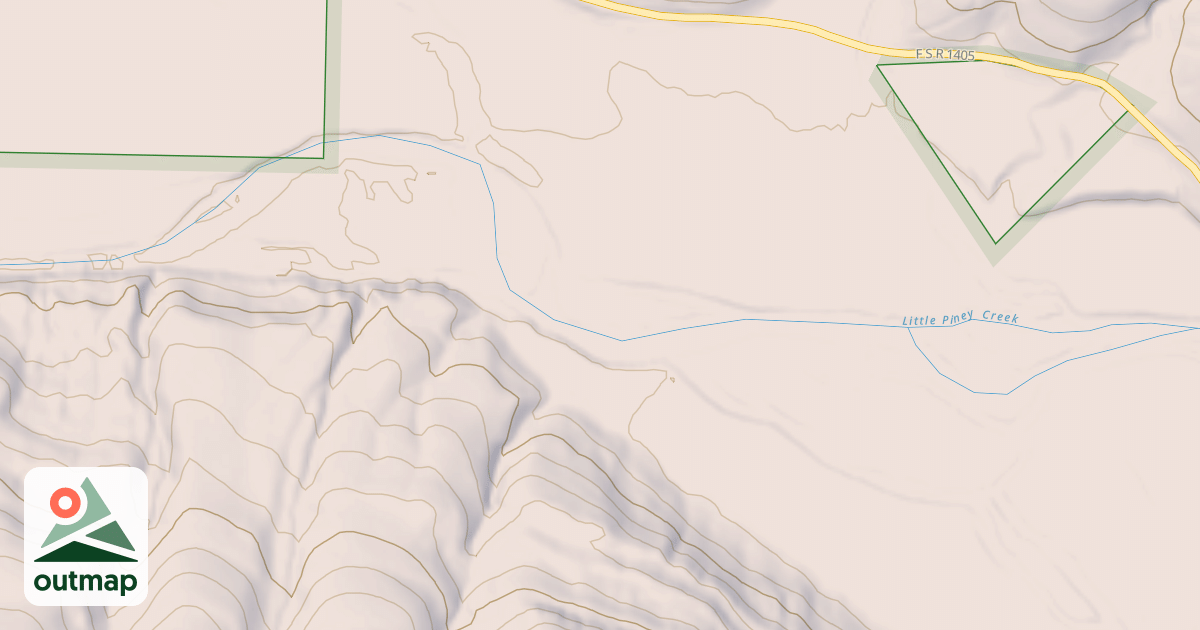 Map of USFS Motor Vehicle Use Map Roads {FBD5D332-C21A-4501-AD12-6E1BF57A3D8E}