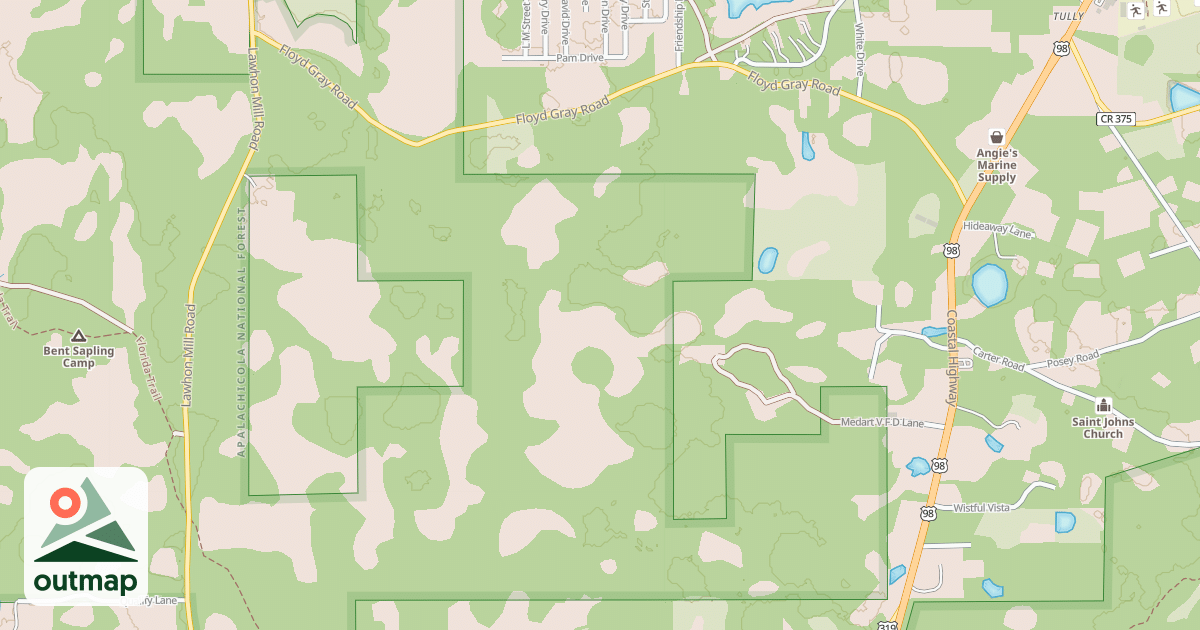 Map of USFS Motor Vehicle Use Map Roads {95815752-4BB9-447E-BE1A-77D6D5468BAB}