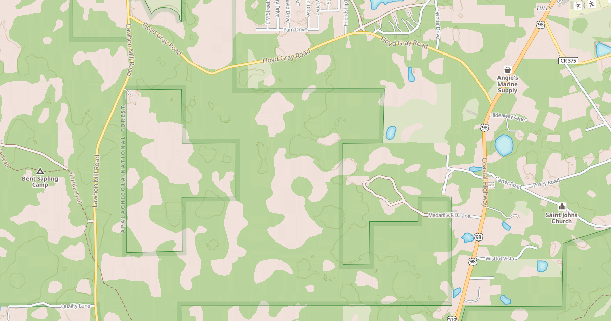 Map preview of USFS Motor Vehicle Use Map Roads {95815752-4BB9-447E-BE1A-77D6D5468BAB}