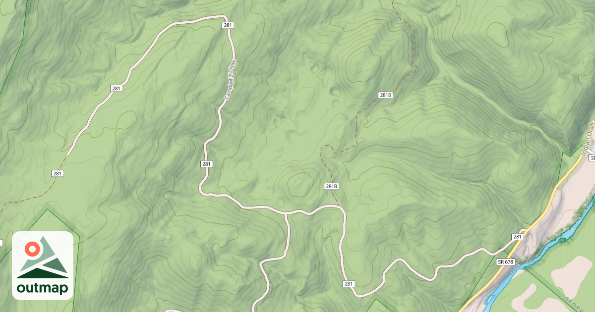 Map of CAMPBELL HOLLOW