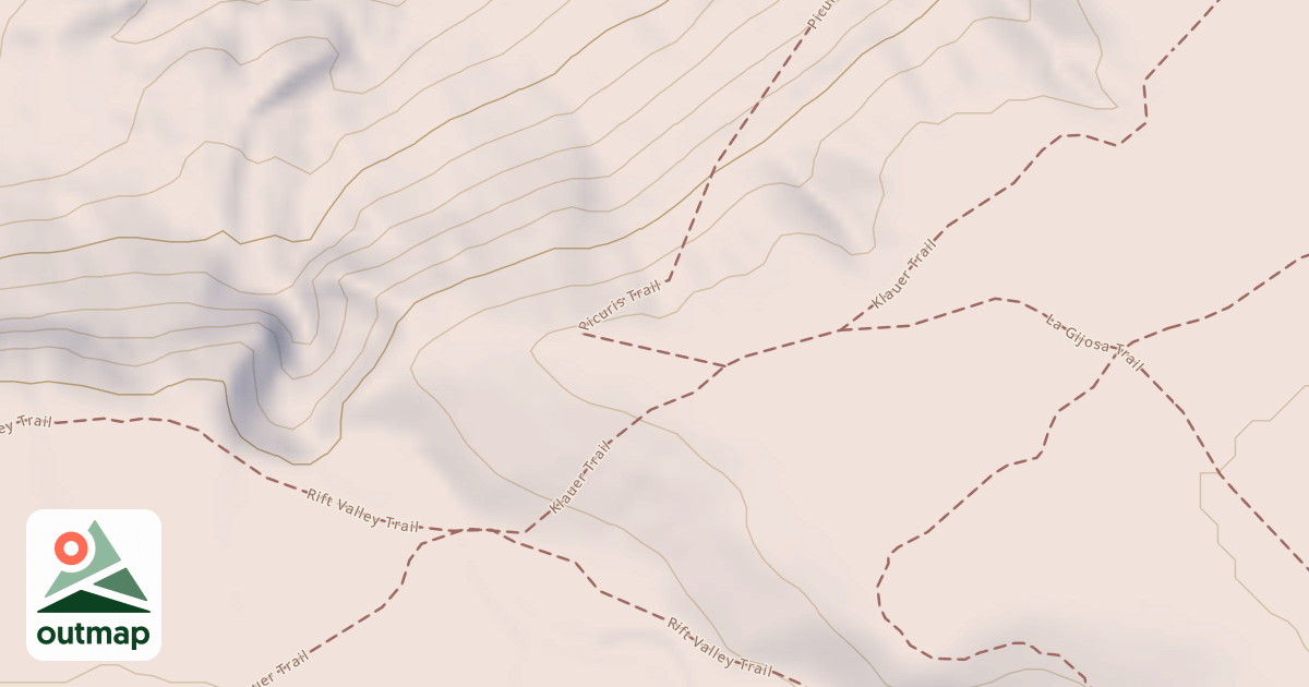 Map of La Gijosa Trail